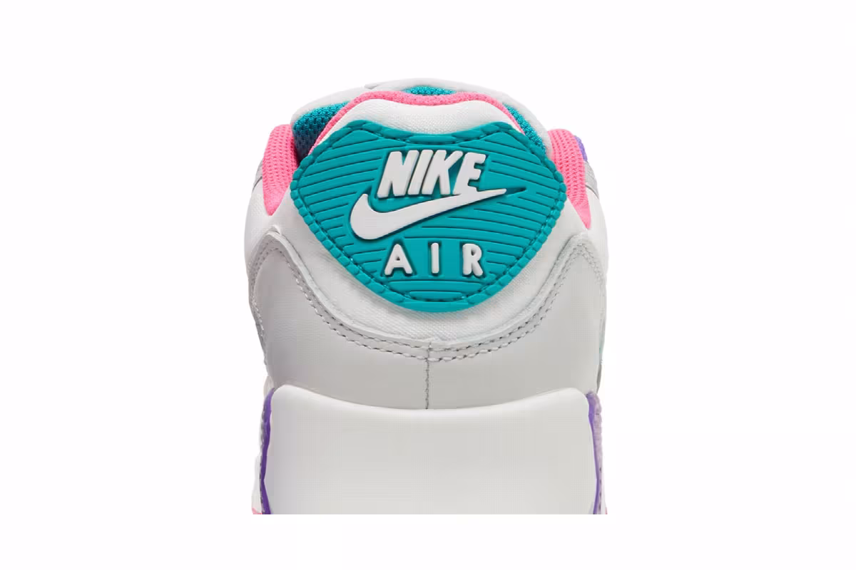 Nike Women's Air Max 90 White Multi, view 8