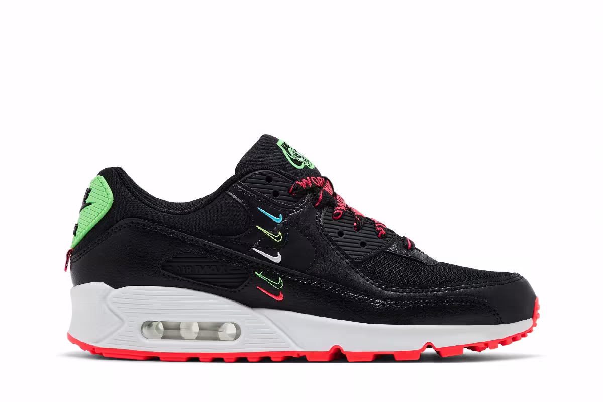 Nike Women's Air Max 90 SE Worldwide Pack - Black Flash, view 2
