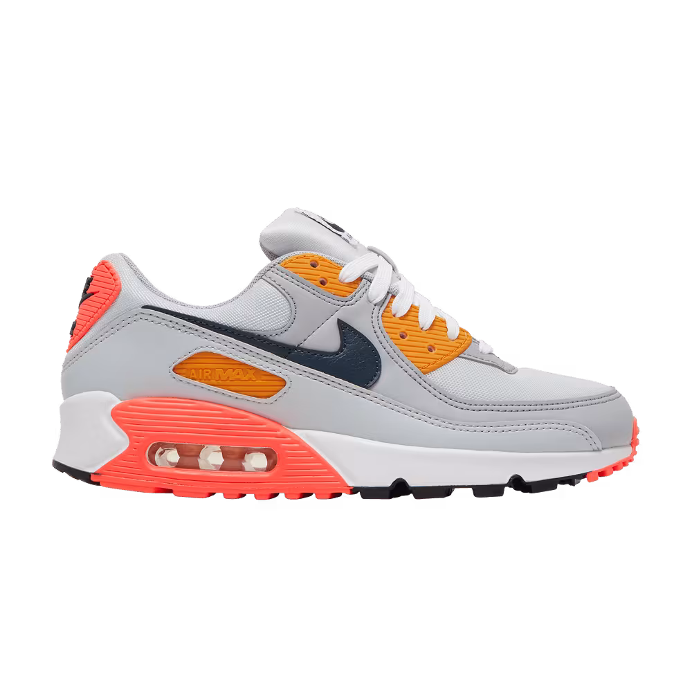 Nike Women's Air Max 90 Grey Crimson Gold