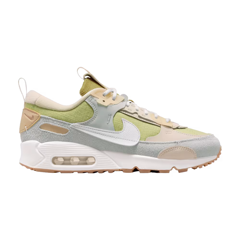 Nike Women's Air Max 90 Futura Buff Gold Light Silver