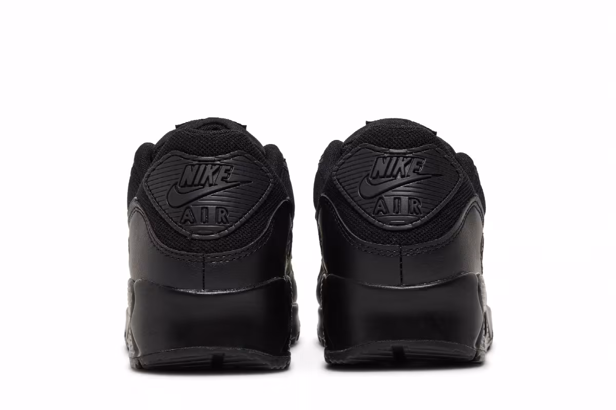 Nike Women's Air Max 90 Triple Black, view 7