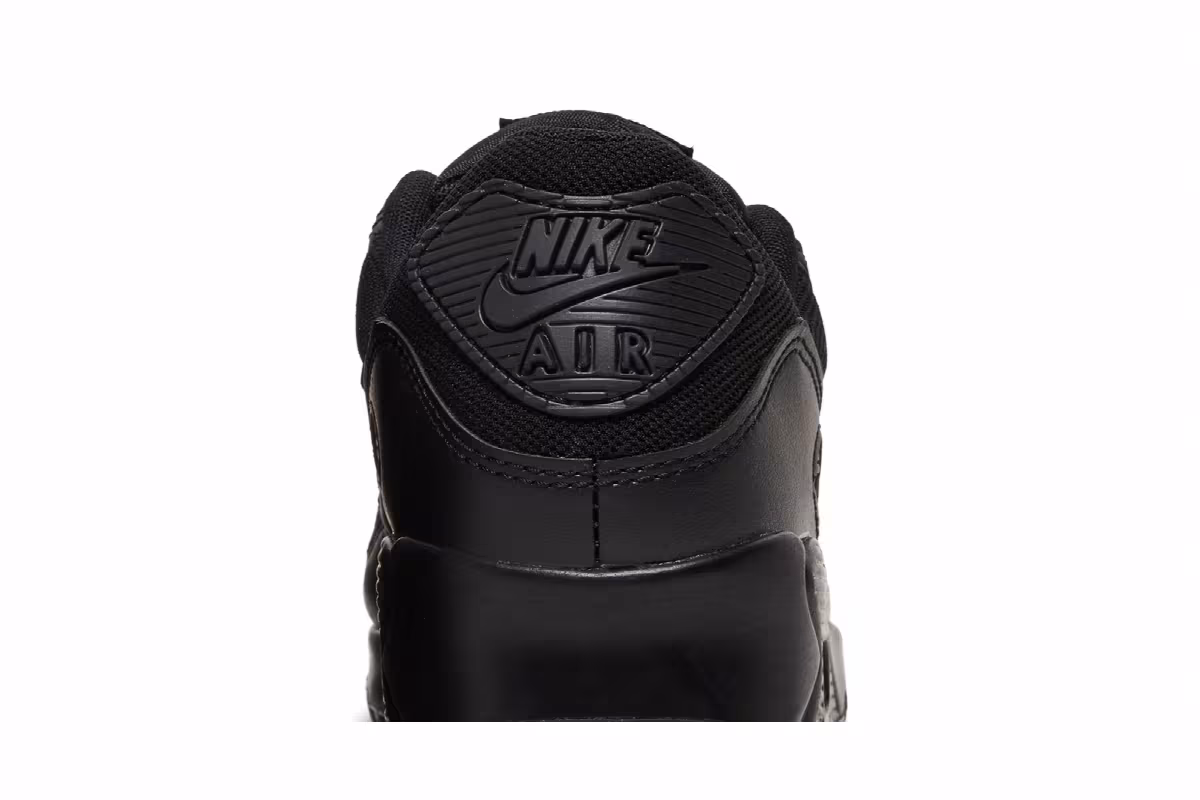 Nike Women's Air Max 90 Triple Black, view 8