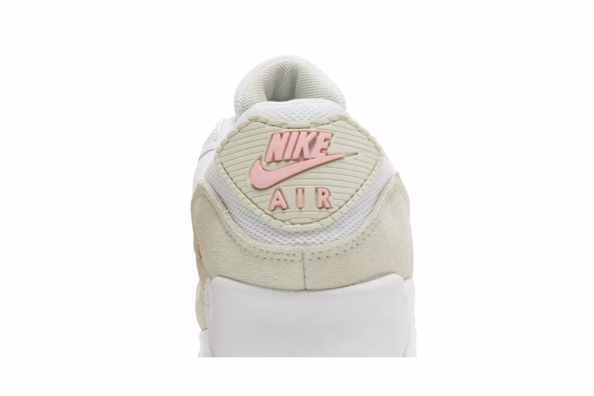 Nike Women's Air Max 90 White Light Olive Pink, view 8