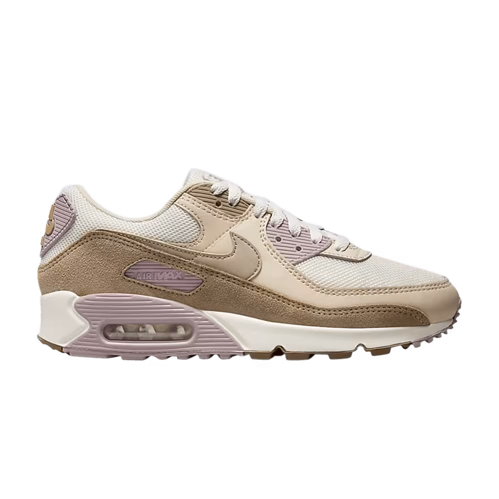 Nike Women's Air Max 90 Brown Kelp Light Violet Ore
