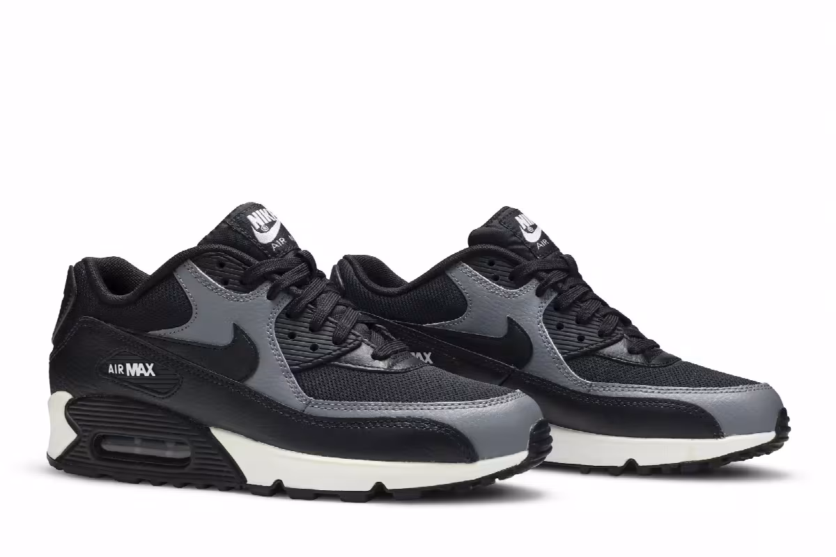 Nike Women's Air Max 90 Black Cool Grey, view 9