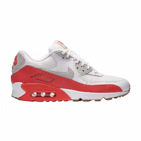 Nike Wmns Air Max 90 Essential 'White Bright Crimson'