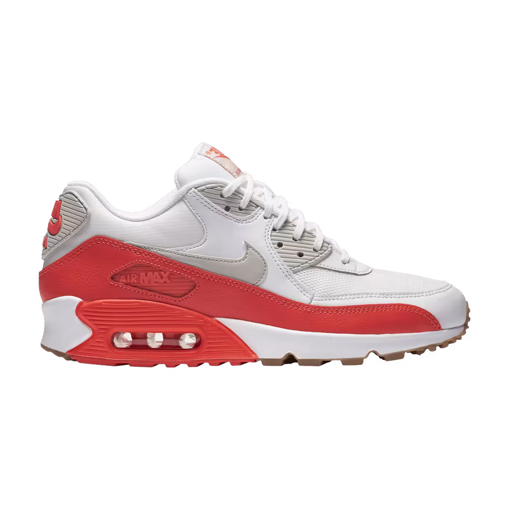 Nike Women's Air Max 90 Essential White Bright Crimson