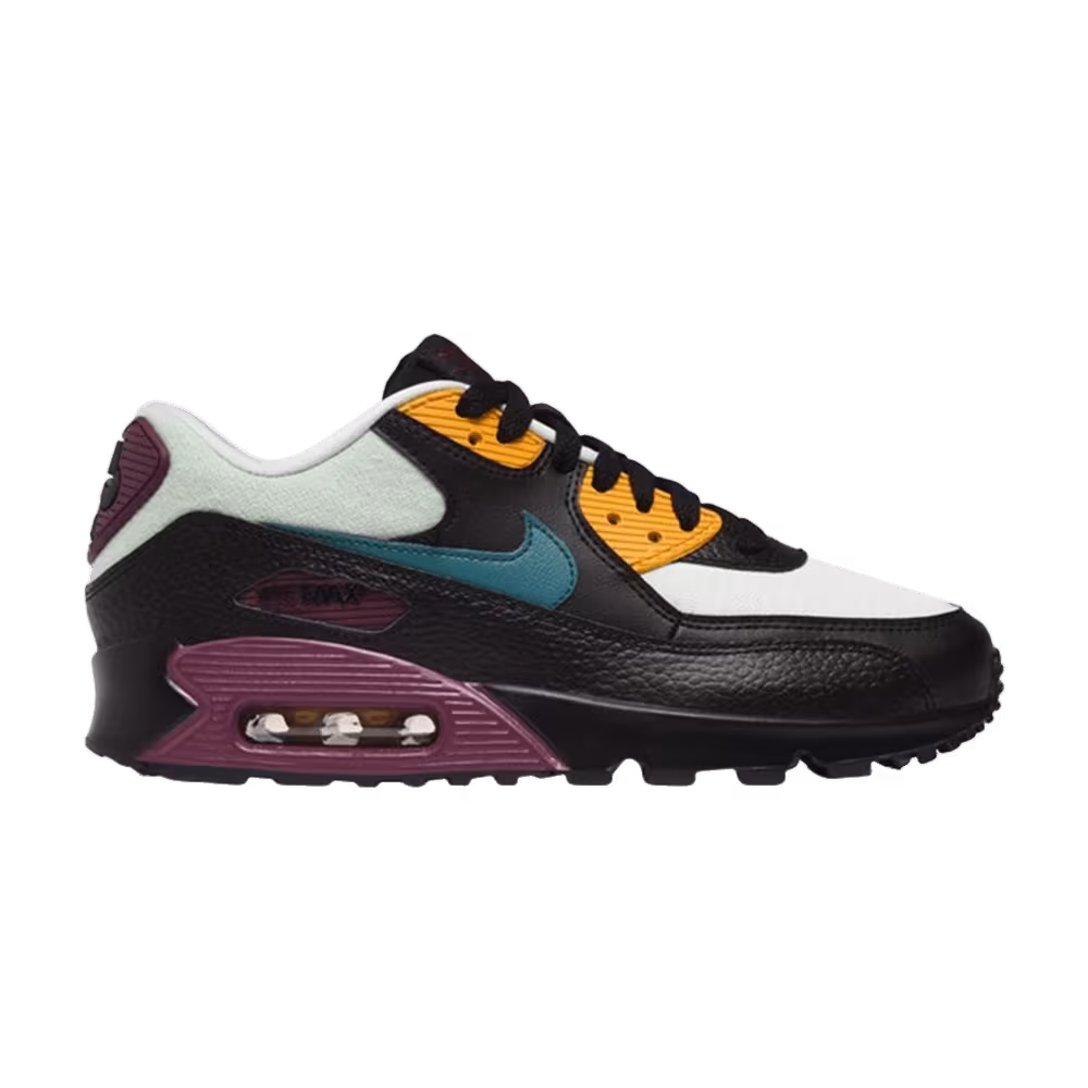 Nike Women's Air Max 90 Silver Bordeaux Teal