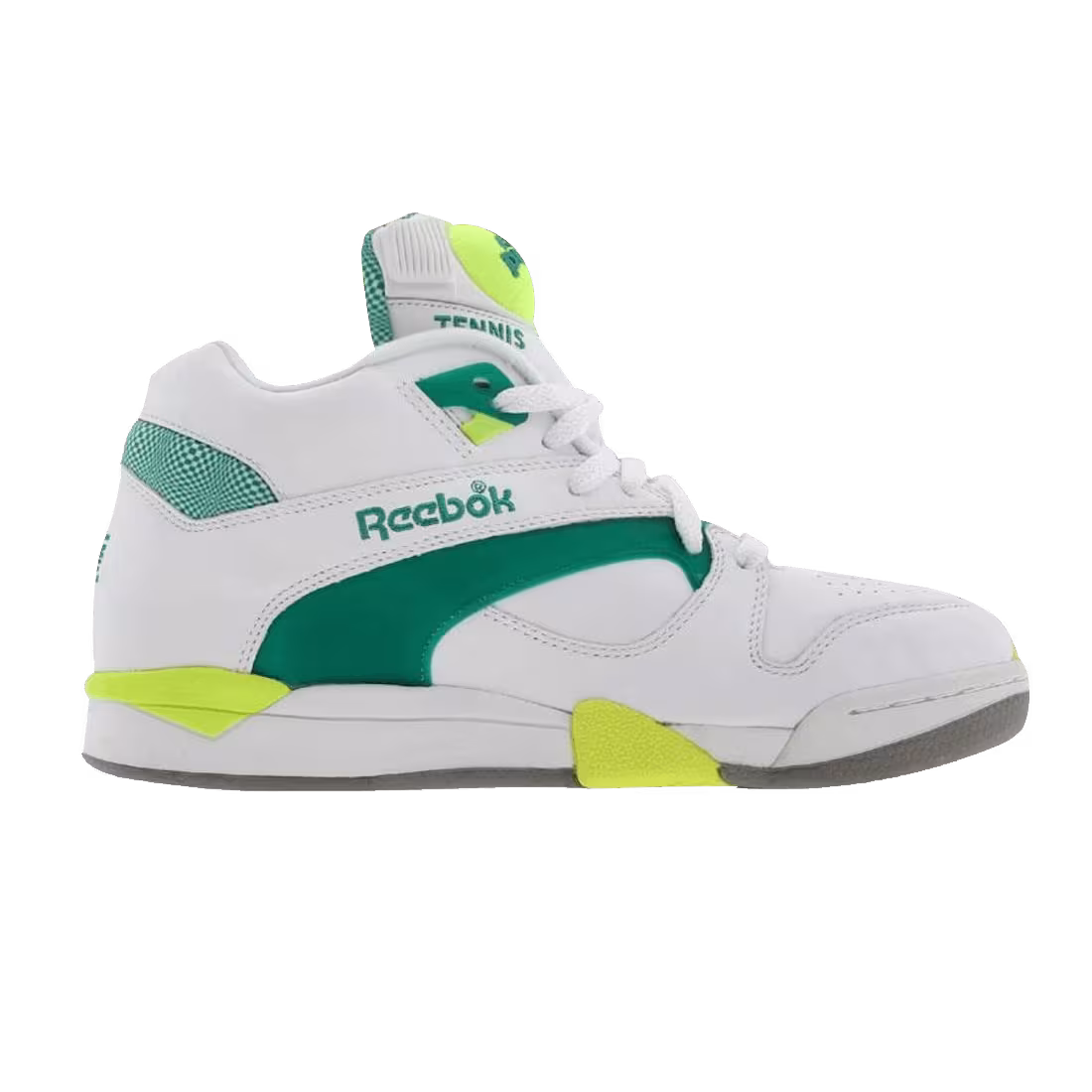 Reebok Court Victory Pump UNI White Green Citron