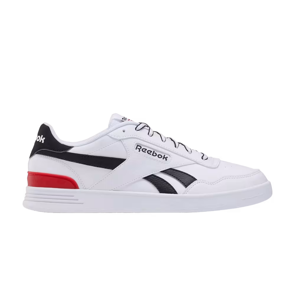 Reebok Court Advance Clip White Black Vector Red