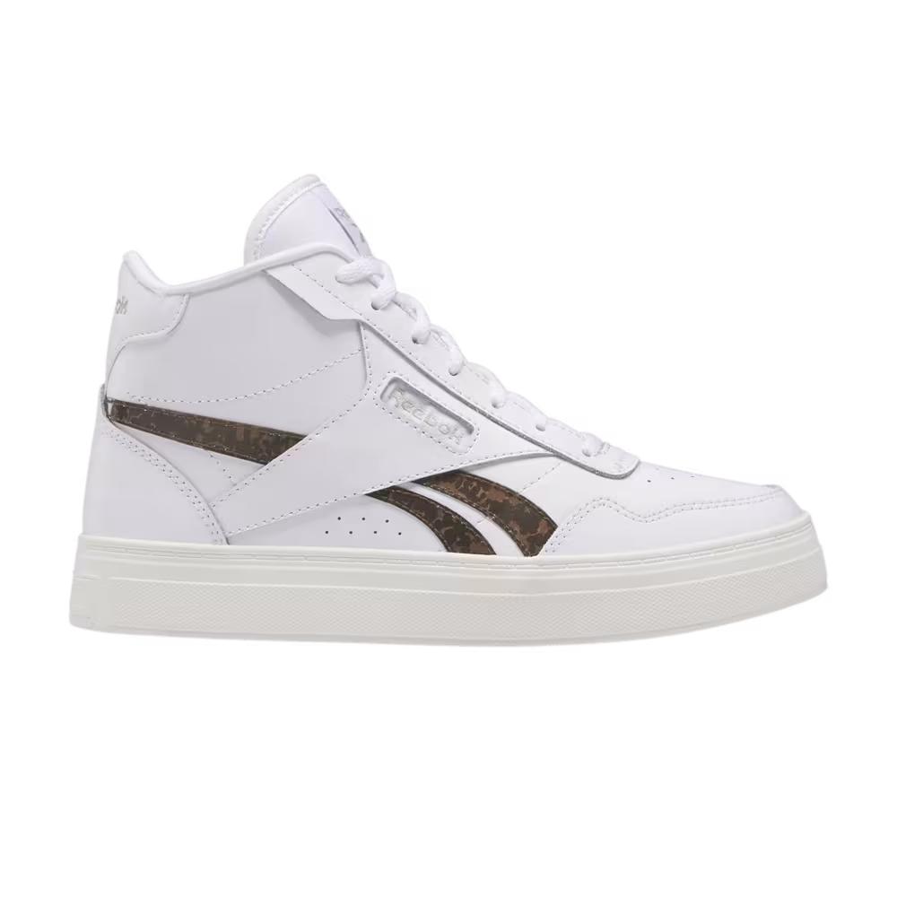 Reebok Women's Court Advance Bold High White Modern Beige