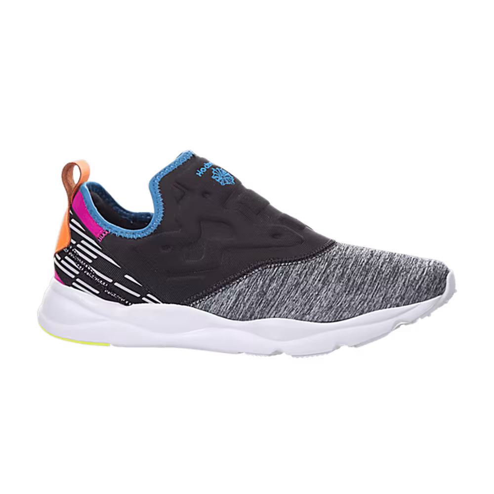 Reebok Women's FuryLite Slip-On Lux Coal