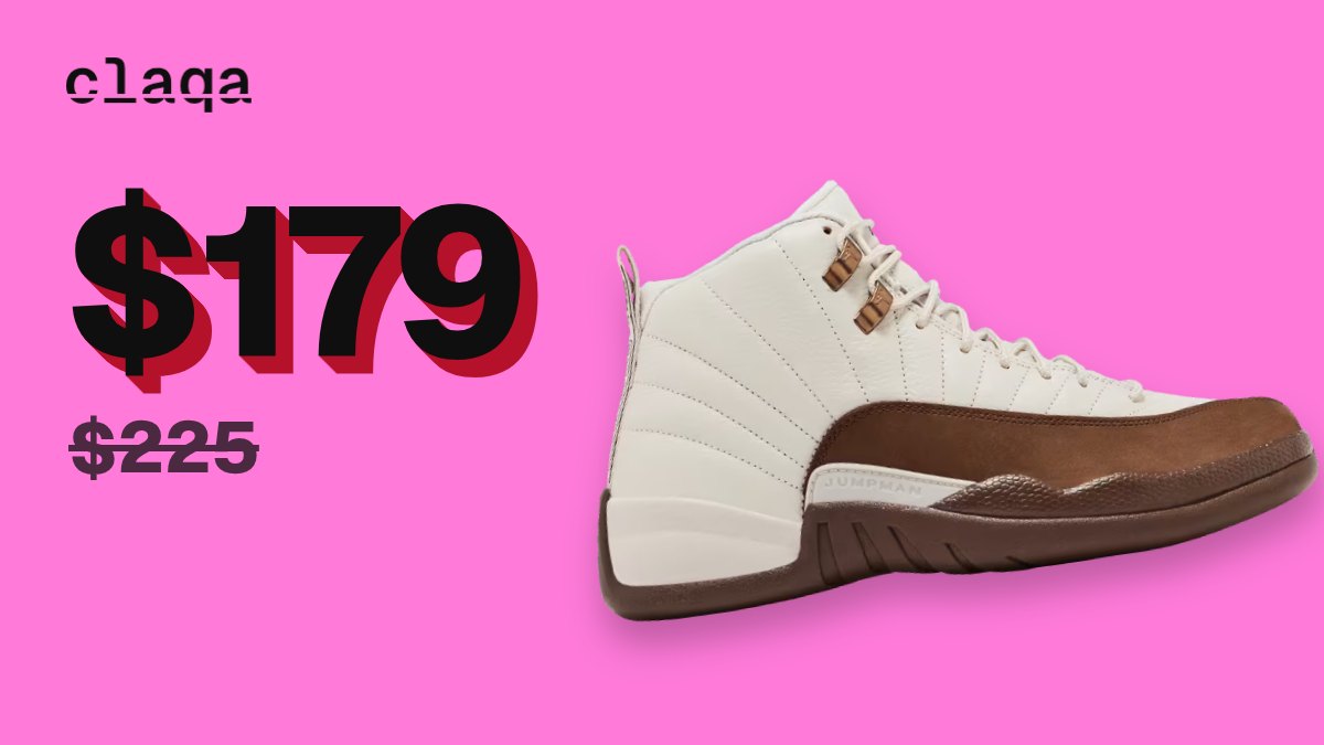 Air Jordan 12 “Eggnog” sneaker at $179, under its $225 retail