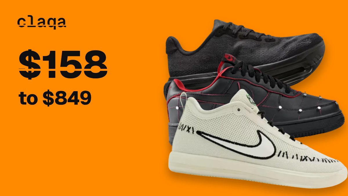 Nike Vomero Premium “Skeleton”, Air Force 1 “Hellraiser” and Book 2 “Halloween” sneakers