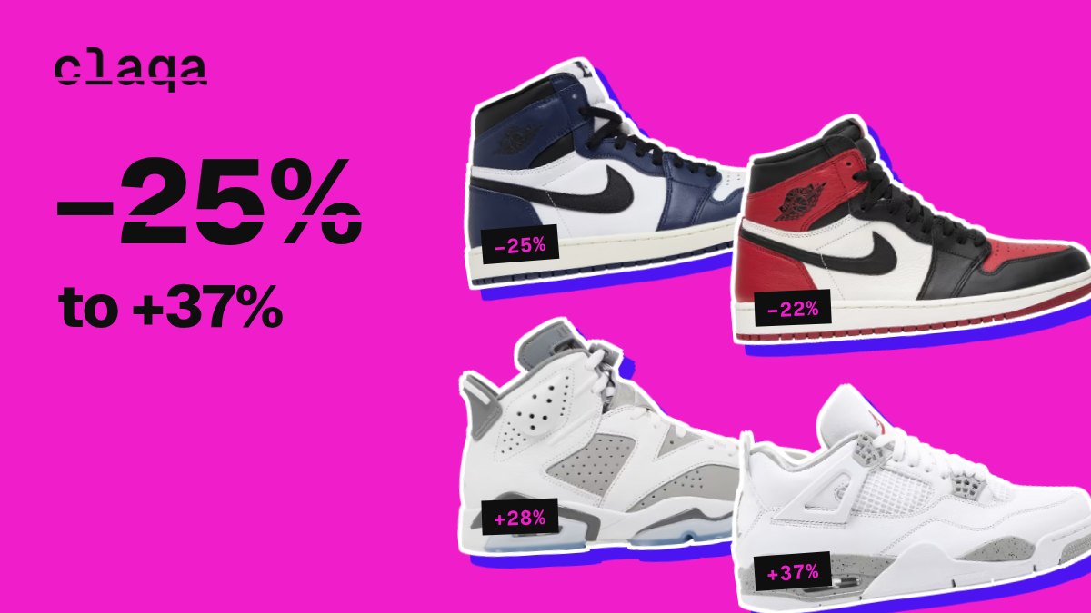 Air Jordan 1 “Midnight Navy”, Air Jordan 1 “Bred Toe”, Air Jordan 6 “Cool Grey” and Air Jordan 4 “White Oreo” sneakers