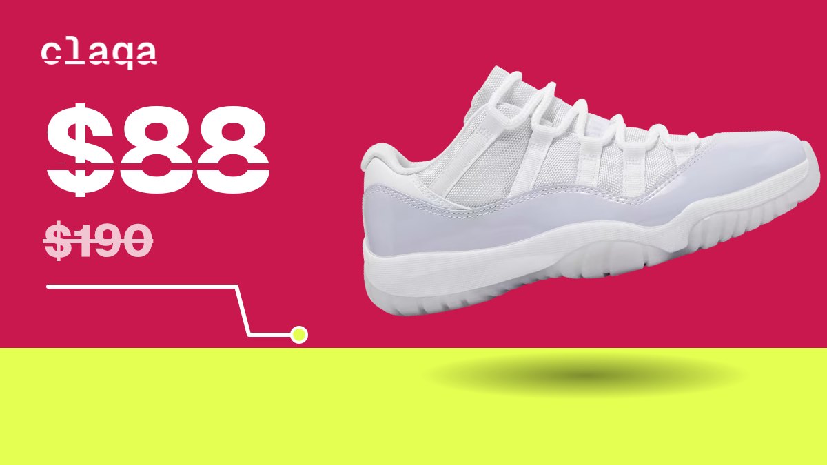 Women’s Air Jordan 11 Retro Low “Pure Violet” sneaker at $88, down from $190 retail